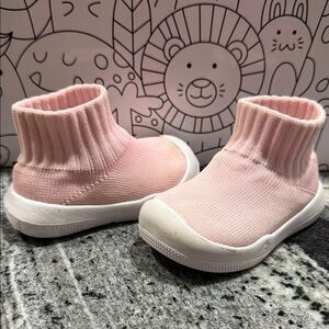 Ash Blush Knit Kids Sneakers